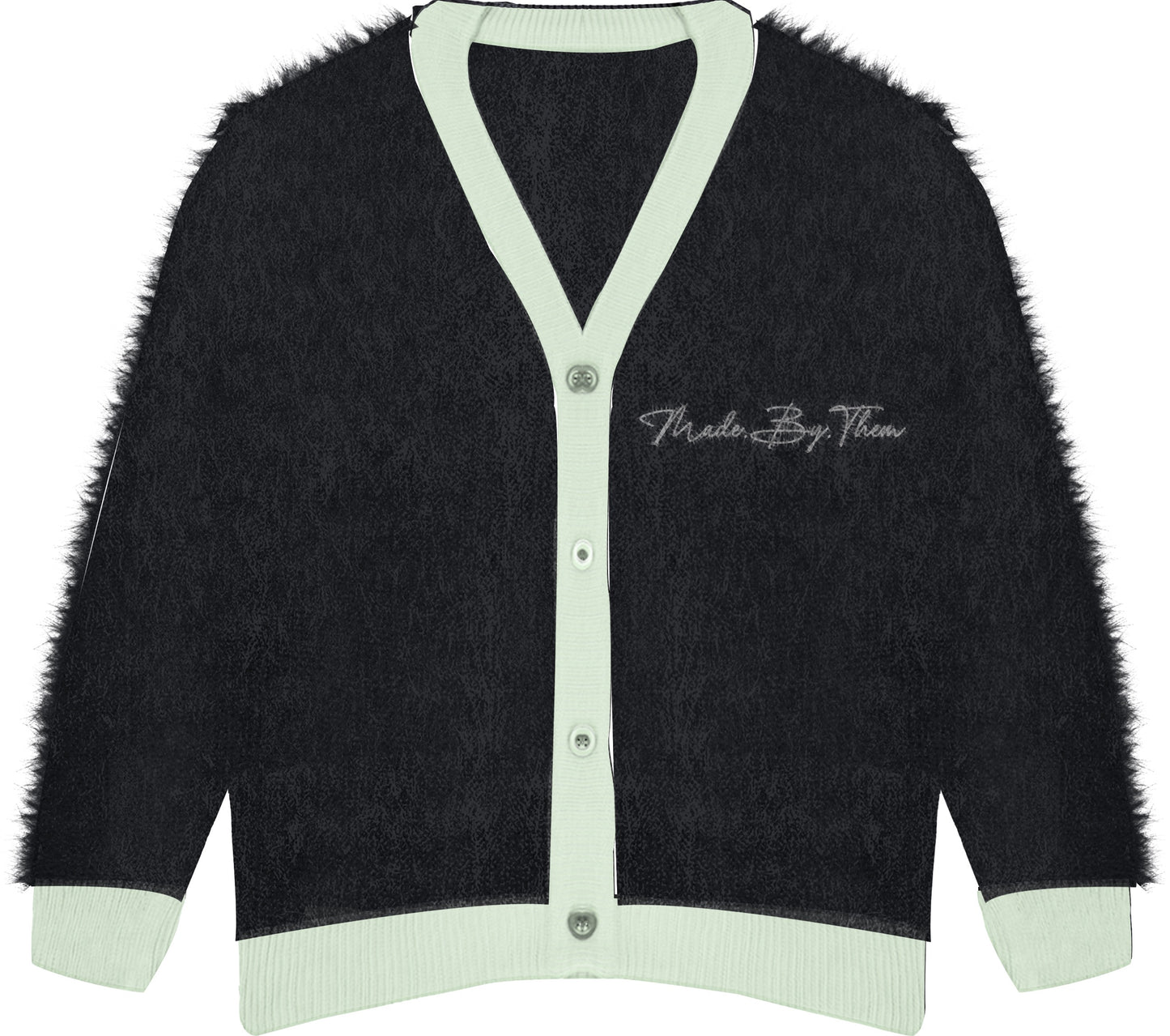 MOHAIR "MADE BY THEM" CARDIGAN