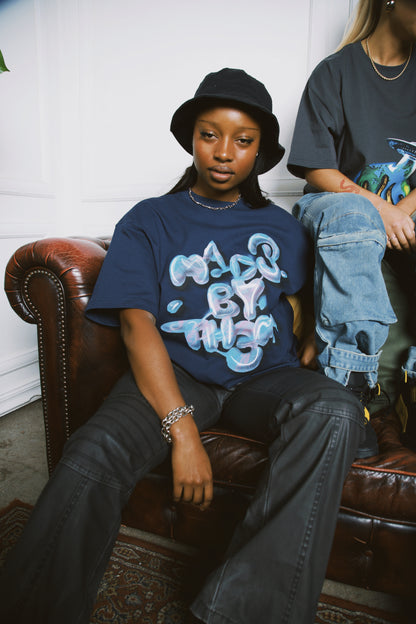 "LOGO TEE" - NAVY *SHIPPING STARTS FROM 15/04/24*
